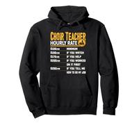 Choir Teacher Hourly Rate Choir Music Teacher Instructor Pullover Hoodie
