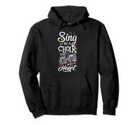 Choir Teacher I Hear Voices Funny Chorister and Singing Gift Pullover Hoodie