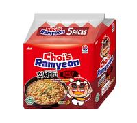 Chois Ramyeon Multipack Spicy Flavour Noodles 113g x 5 (Pack of 4) - Korean Style Instant Ramen | Bold & Fiery Spicy Taste | Quick & Easy Meal Packs