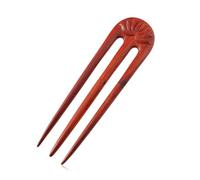 CHOISBEING Wooden French Hair Fork Handmade 3-Prong Hair Stick for Women Ebony Hair Chopsticks for Buns Chignon Hair Pins Accessory (4-rosewoodpin5.7")
