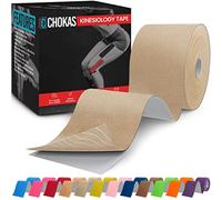 CHOKAS Kinesiology Tape 5m Roll, Elastic Therapeutic Sports Tape for Shoulder,Ankle,Elbow,Wrist,shin,Splints and Knee Support, Waterproof Physio Body Tape for Muscle Pain Relief, Boob Tape (Ivory1)