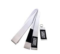Choke&Chill BJJ Brazilian Jiu-Jitsu Belt with Keyring (White, A3 (300cm))