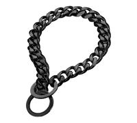 Choke Collar for Dogs - 34 Inch Dog Choke Chain - Stylish Stainless Heavy Duty Chain Fits 30in Neck for Small Large Breed Nighttime Safety Behavior Correction Puppy