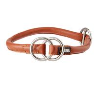 Kerbl Roma Round-Leather Choker, 55 cm, Cognac