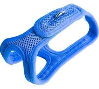 ChokeFree Velpro Mesh Pet Shoulder Harness Collar, 16", Blue