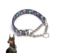 choker collar for dogs，Stainless Steel Chain Martingale Collar For Dogs, No Pull Slip Cinch Choker Choke Heavy Duty Dog Collar