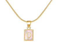 Choker Necklaces for Women 26 Initial Necklace Luminous Square Shape 26 Alphabet Chain Necklace A Z Puffy Heart