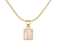 Choker Necklaces for Women 26 Initial Necklace Luminous Square Shape 26 Alphabet Chain Necklace A Z Puffy Heart