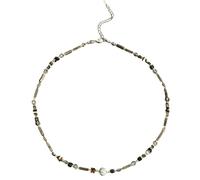 choker necklaces for women，Natural stone Metal Sunflower Pendant Double Layered Necklace 2025 New Jewelry Collarbone Chain Accessory For Women，gift