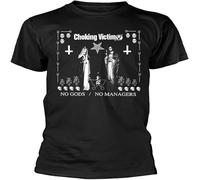 Choking Victim No Gods No Manager ly Men T Shirt Mens Black M