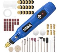 CHOKMAX Rotary Tool Kits, 3.7V Li-ion Mini Cordless Rotary Multi-Tool Kit Sander Grinder with 72pcs Accessories Electric Rotary 16000rpm Speed DIY Grinder for Polishing, Cleaning and Engraving