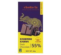 Choko La Kashmiri Kahwa 55% Dark Chocolate Bar 80g | Vegan Couverture | Handcrafted | Gluten-Free | No Artificial Additives | Indian-Inspired Gourmet Chocolate
