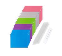 Chokoter Fireproof Document Box File Organizer Box, Cabinet Storage Filing with Lock, Portable Office Safe for Hanging Letter/Legal Folder 16.1 x 12.9 11in (25 Files)