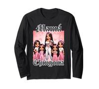 Chola Chibi Girl Hispanic Heritage Month Brown Pride Chicana Long Sleeve T-Shirt