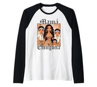 Chola Chibi Girl Hispanic Heritage Month Brown Pride Chicana Raglan Baseball Tee