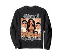 Chola Chibi Girl Hispanic Heritage Month Brown Pride Chicana Sweatshirt