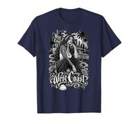 Chola West Coast Lowrider Roses Old School Art T-Shirt