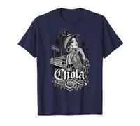 Chola West Coast Lowrider Roses Tattoo Art T-Shirt