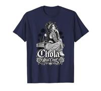 Chola West Coast Roses California Urban Art T-Shirt