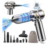 CHOLANG Handheld Vacuum Cleaner Cordless,20000PA 4-in-1 Car Vacuum Cleaner with Brushless Motor Built-in 6000mAh Battery Type C Air Duster & Air Blower & Pump for Car,Office and Home Cleaning