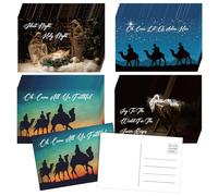 Cholemy 120 Pcs Religious Holiday Christian Christmas Postcards with Bible Verses and Scripture Bible Scenes Christmas Cards for Women Men Xmas Winter New Year Party Favors Supplies 4 x 6''
