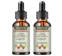 Cholesterol Lowering Supplements - Natural Cholesterol Herbal Supplement with Plant Sterols, Citrus Bergamot & Olive Leaf | Liquid Heart Health Formula for Adults | 120ml, 2 Bottles | 60 Day Supply