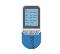 Cholesterol Test Meter Lipid Monitor Meter with 25 Test Strips& LCD Display Screen 500 Groups Data Storage And 2Min Quick Results Two Units Switch And Simple Operation for Home Health Care