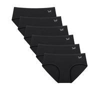 Cholewy Womens Underwear Multipack - Soft and Stretchy Ladies Knickers Comfortable Cotton Pants for Women, Ideal for Daily Wear (Pack of 6)