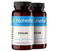 Choline 350 mg - 200 Capsules by BIOHERBA | Nutrient for Lipid Metabolism and Cellular Function