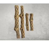 Cholla Wood Combo 4 Pieces 2-12" & 2-6” Habitat for Shrimp Hermit Crabs Plecos Reptiles Aquarium Driftwood Decoration Lowers pH Hideouts and Food Treat Chew Toy Organic Choya Natural