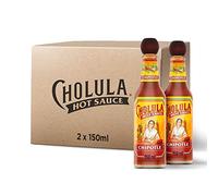 Cholula Hot Sauce Chipotle 150 ML, Pack of 2, Made with Hot Chillies, Distinct Tangy and Zesty Flavour, Use as Condiment, Balanced Heat for Tantalising Taste, for Vegan & Non-Vegan Cuisine