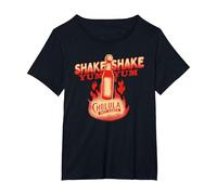 Cholula Shake Shake Yum Yum Hot Sauce T-Shirt, Women's Plus, Black, 5X