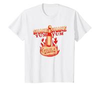 Cholula Shake Shake Yum Yum Hot Sauce T-Shirt, Youth, White, Medium