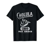 Cholula Vintage Varsity Pepper Since 1989 Hot Sauce T-Shirt