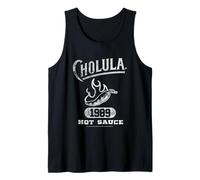 Cholula Vintage Varsity Pepper Since 1989 Hot Sauce Tank Top