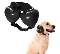 CHOMIN Dog Ear Muffs for Noise Protection, 29dB NRR Dog Earmuffs, Noise Cancelling Headphones for Dogs, Ear Plugs for Hearing Protection from Thunder, Vacuums, Fireworks (Black, Small)