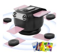 Chominty 2025 New Smart 2-in-1 Automatic Card Shuffler and Dealer for 1-2 Decks, 180°/360° Rotating Dealing Machine for 1-8 Players, 4 Remotes, Ultra Quiet, Rechargeable, for Poker, UNO, Blackjack