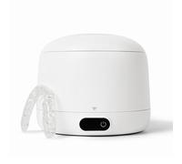 Chomper Labs: The Sonic Cleaner Pro - Ultrasonic Retainer Cleaner & UV - 45 kHz Removable Tank for Aligner, Night Protection, Mouth Guard, Dentures - 4 Cleaning Modes (Moon White)