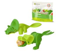 Chomperware Dinosaur Utensils - Made in USA - Toddler Utensils 1 Year Old - Baby Spoon - Toddler Utensils 2 Year Old - Toddler Silverware - Baby Forks 12-18 Months - Kids Silverware (Leafy Greens)
