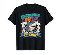 Chomping Into 3rd Grade Shark Student Value Graphic T-Shirt