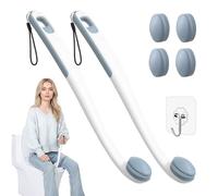 Chonario Toilet Aids for Wiping Bottom, 2-Pack - Long Reach Comfort Wipe with Replaceable Head & Strap - Bottom Buddy Wiping Aid for Elderly, Disabled & Post-Surgery