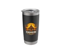Chonburi Thailand Sunset Temple Travel Design Stainless Steel Insulated Tumbler