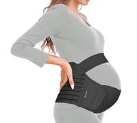 ChongErfei Pregnancy Support Belt, 3 in 1 Pregnancy Belly Band Maternity Support Belt for Back/Pelvic/Hip Pain (L, Black)