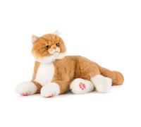 Chongker Realistic Companion Robot Cat Stuffed Animals For The Elderly | Handmade Robotic Cat With Voice Interactive, Heartbeat & Purring, By Custom Beloved Pet's Name To Soothe Emotions For Senior