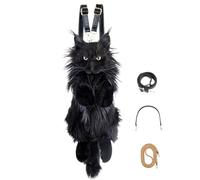 Chongker Stuffed Realistic Cat Plush Backpack, Cute and Soft Cat Shaped Backpack with Detachable Straps, Enough Room to Hold Keys, Wallet & Cosmetics, Gifts for Girls & Women