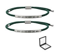 ChongKuan 2 Pack Don't Let The Hard Days Win Bracelet, Don't Lass Die Harten Tage Nicht Gewinnen Inspirational Bracelets, Motivational Bracelet, Eine Grösse, 1, 1