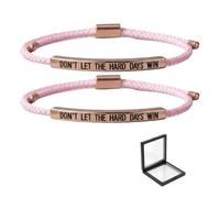 ChongKuan 2 Pack Don't Let The Hard Days Win Bracelet, Don't Lass Die Harten Tage Nicht Gewinnen Inspirational Bracelets, Motivational Bracelet, Eine Grösse, 1, 1