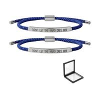 ChongKuan 2 Pack Don't Let The Hard Days Win Bracelet, Don't Lass Die Harten Tage Nicht Gewinnen Inspirational Bracelets, Motivational Bracelet, Eine Grösse, 1, 1