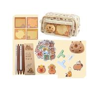 ChongKuan Capybara Pencil Case Aesthetic Pencil Case Capybara Capybara Pencil Case - Ca Cute Capybara Pencil Case Transparent with Ca Cartoon Compartments Pencil Case, b, aa