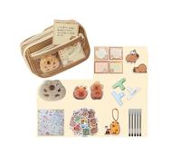ChongKuan Capybara Pencil Case Aesthetic Pencil Case Capybara Capybara Pencil Case - Ca Cute Capybara Pencil Case Transparent with Ca Cartoon Compartments Pencil Case, c, aa